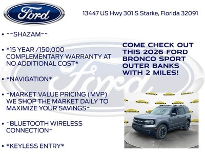 2026 Ford Bronco Sport Outer Banks 300A