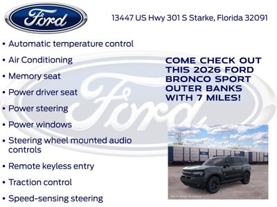 2026 Ford Bronco Sport Outer Banks 300A