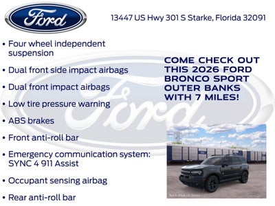 2026 Ford Bronco Sport Outer Banks 300A