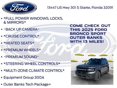 2025 Ford Bronco Sport Outer Banks 300A