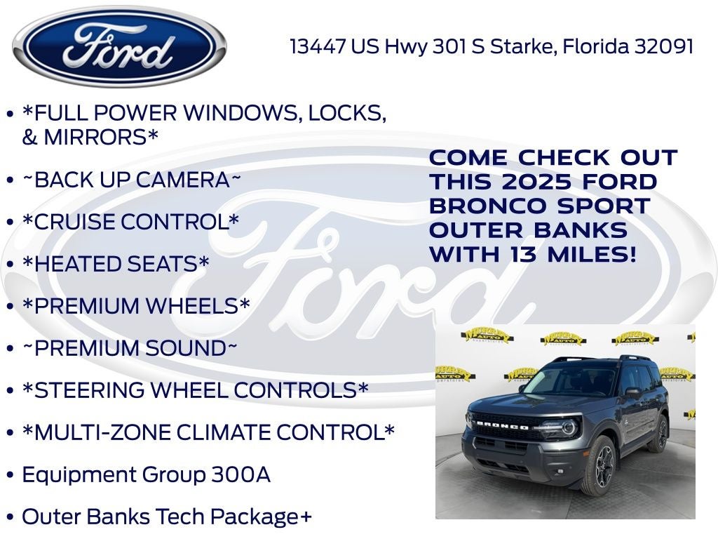 2025 Ford Bronco Sport Outer Banks 300A