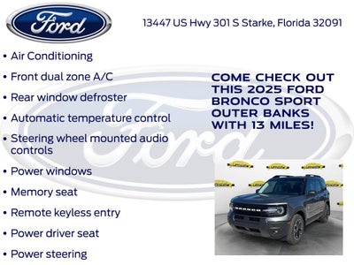 2025 Ford Bronco Sport Outer Banks 300A