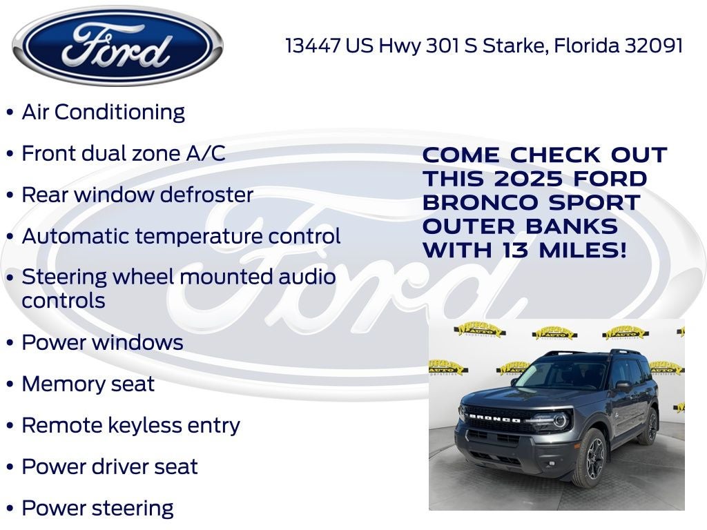2025 Ford Bronco Sport Outer Banks 300A