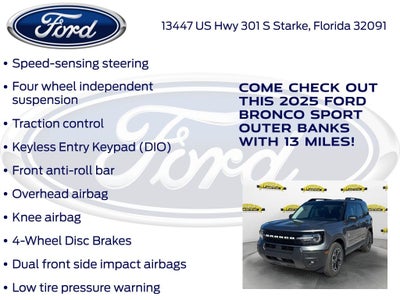 2025 Ford Bronco Sport Outer Banks 300A