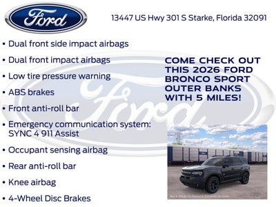 2026 Ford Bronco Sport Outer Banks 300A