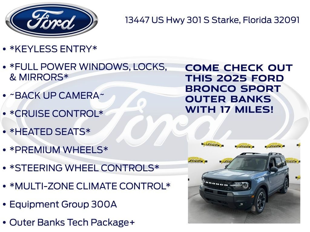 2025 Ford Bronco Sport Outer Banks 300A