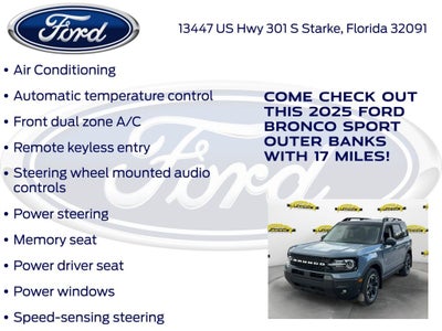 2025 Ford Bronco Sport Outer Banks 300A