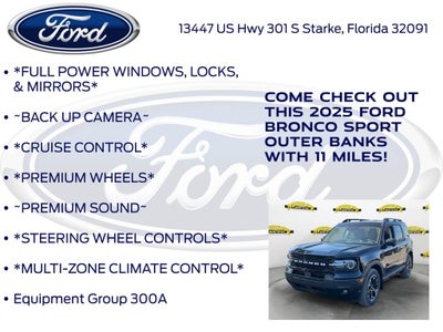 2025 Ford Bronco Sport Outer Banks 300A