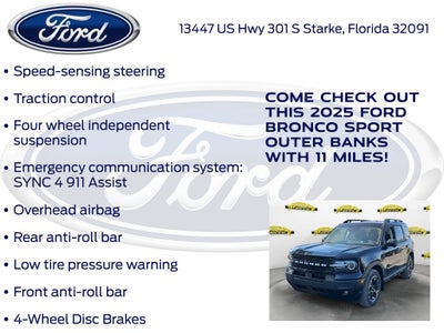 2025 Ford Bronco Sport Outer Banks 300A