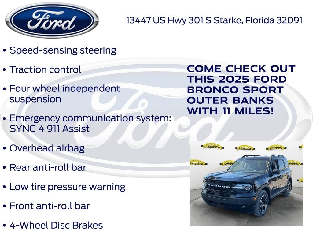 2025 Ford Bronco Sport Outer Banks 300A
