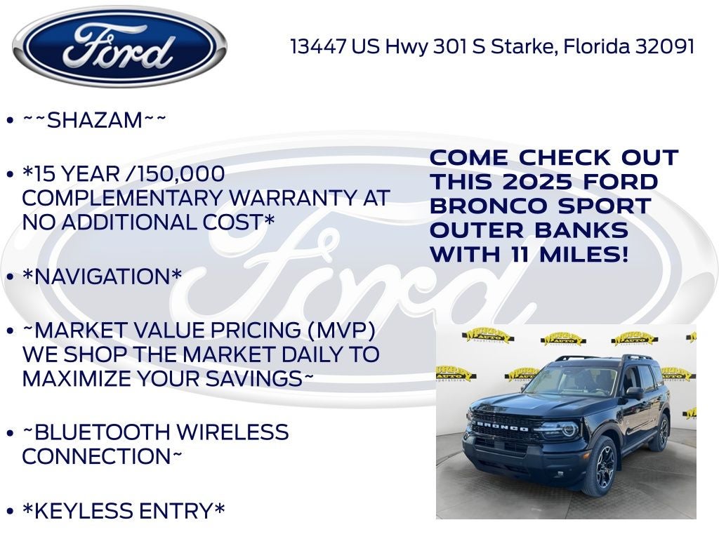 2025 Ford Bronco Sport Outer Banks 300A