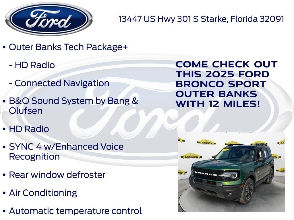2025 Ford Bronco Sport Outer Banks 300A