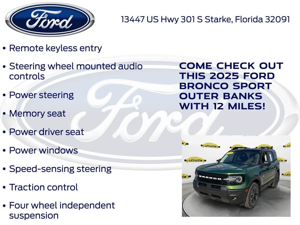 2025 Ford Bronco Sport Outer Banks 300A