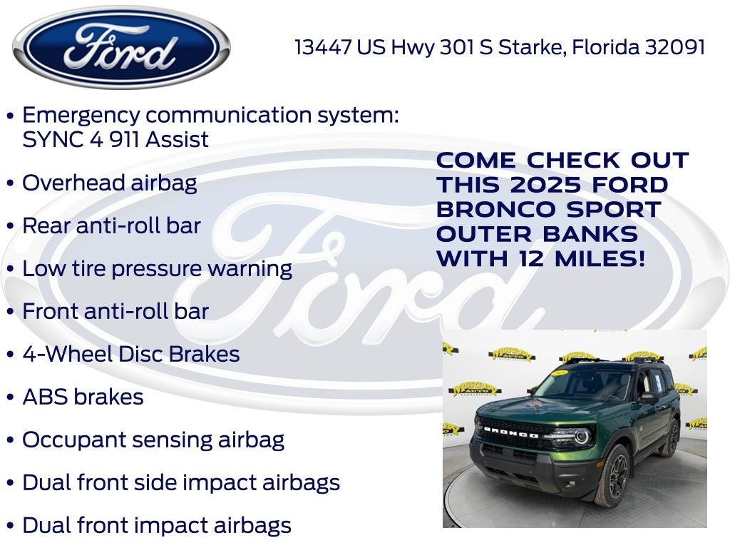 2025 Ford Bronco Sport Outer Banks 300A
