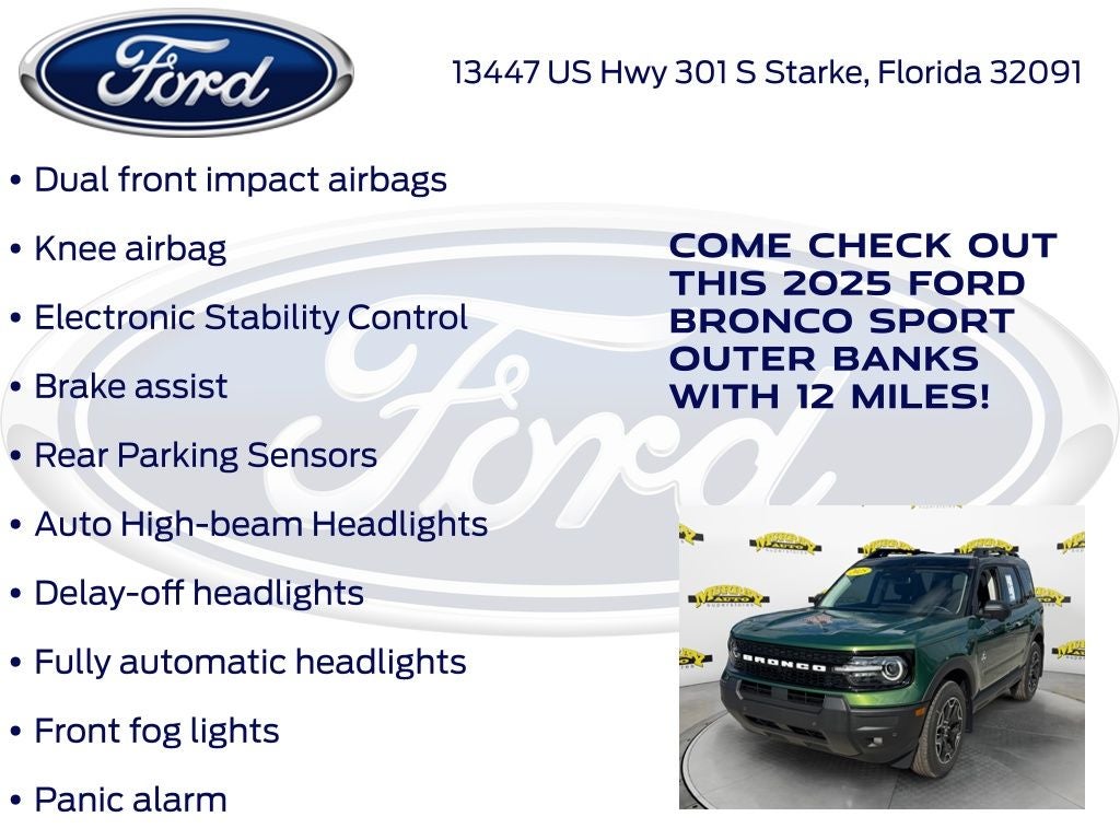 2025 Ford Bronco Sport Outer Banks 300A