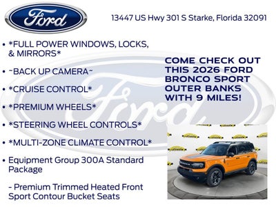 2026 Ford Bronco Sport Outer Banks 300A