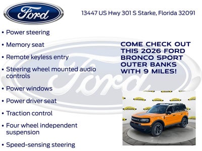 2026 Ford Bronco Sport Outer Banks 300A