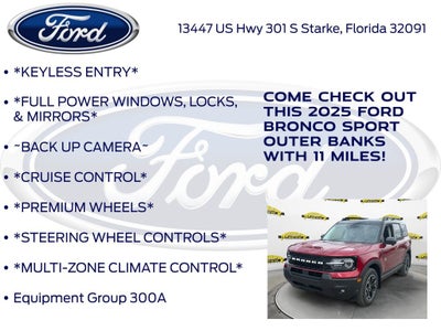 2025 Ford Bronco Sport Outer Banks 300A