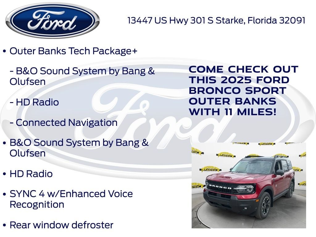 2025 Ford Bronco Sport Outer Banks 300A