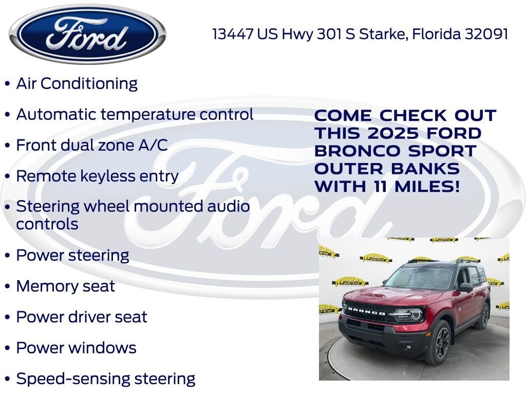 2025 Ford Bronco Sport Outer Banks 300A
