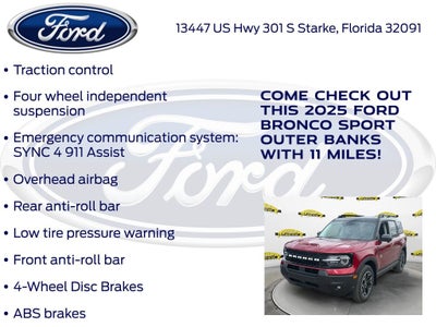 2025 Ford Bronco Sport Outer Banks 300A
