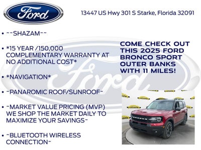 2025 Ford Bronco Sport Outer Banks 300A