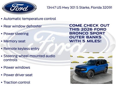 2026 Ford Bronco Sport Outer Banks 300A