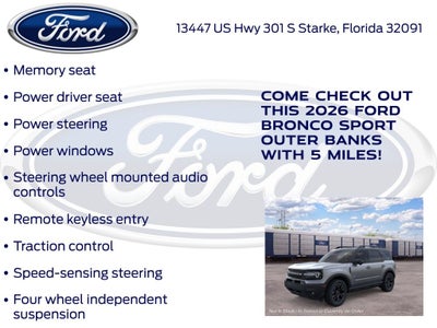 2026 Ford Bronco Sport Outer Banks 300A