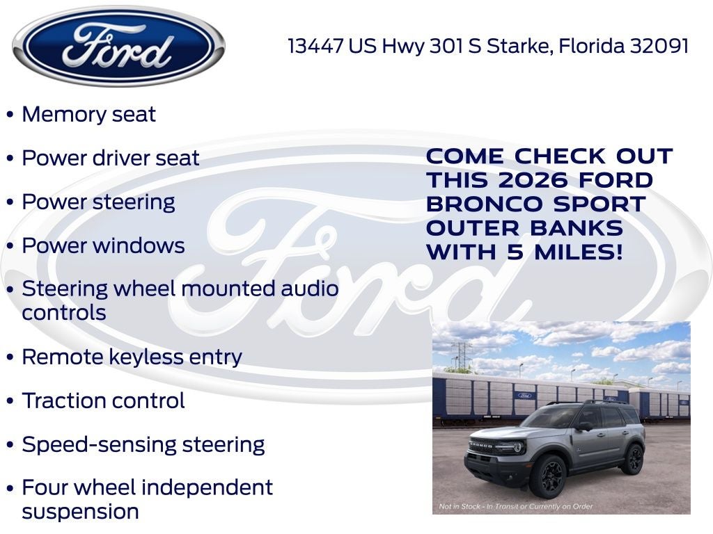 2026 Ford Bronco Sport Outer Banks 300A