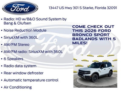 2026 Ford Bronco Sport Badlands 400A