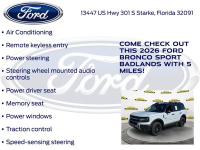 2026 Ford Bronco Sport Badlands 400A