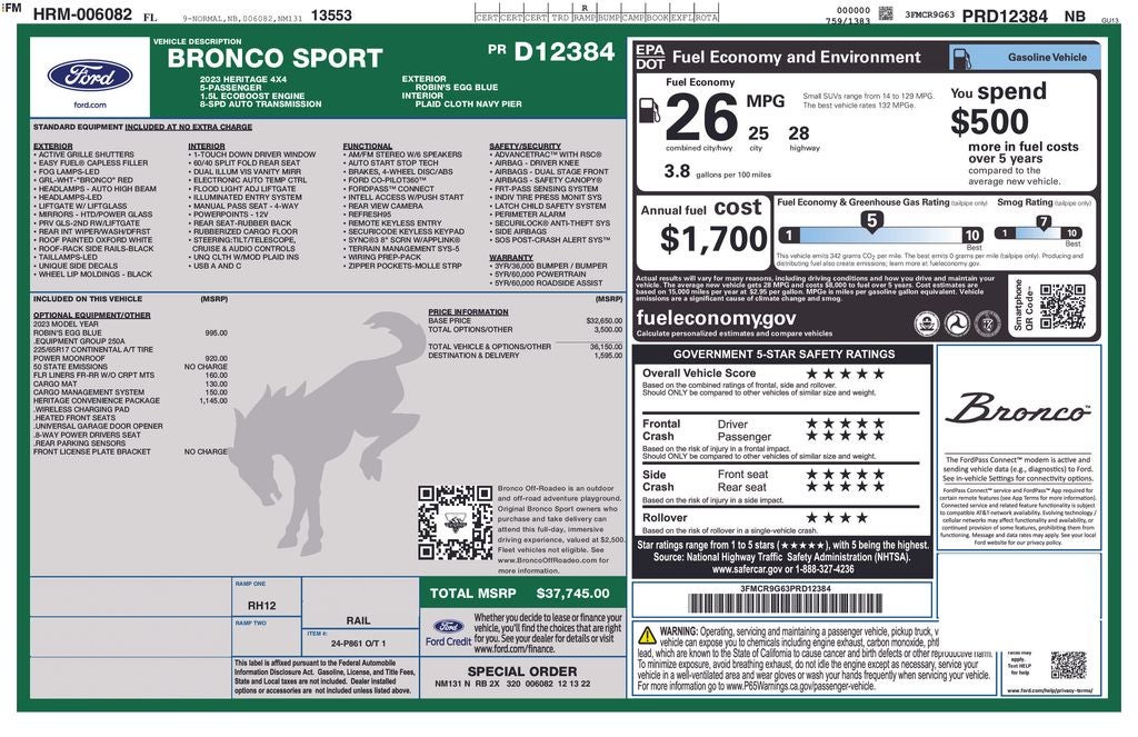 2023 Ford Bronco Sport Heritage