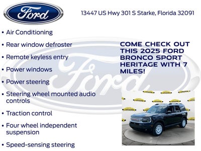 2025 Ford Bronco Sport Heritage 250A