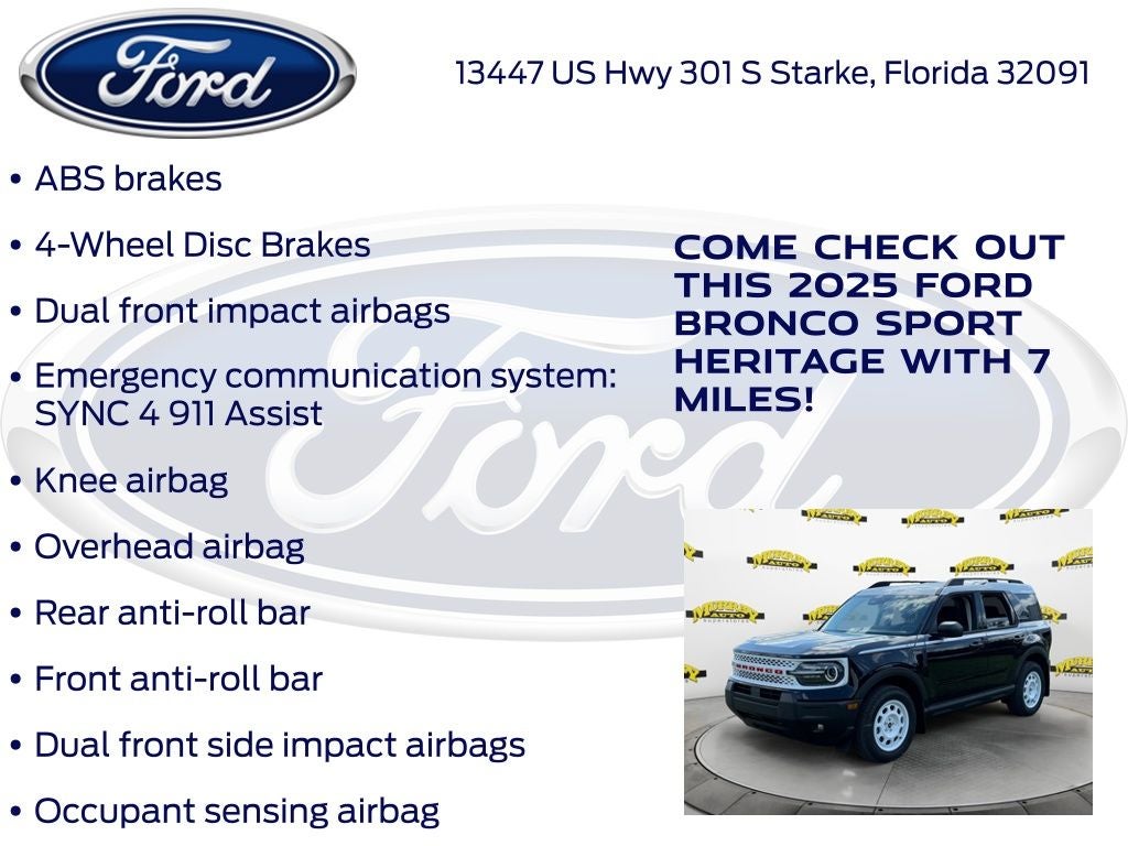 2025 Ford Bronco Sport Heritage 250A