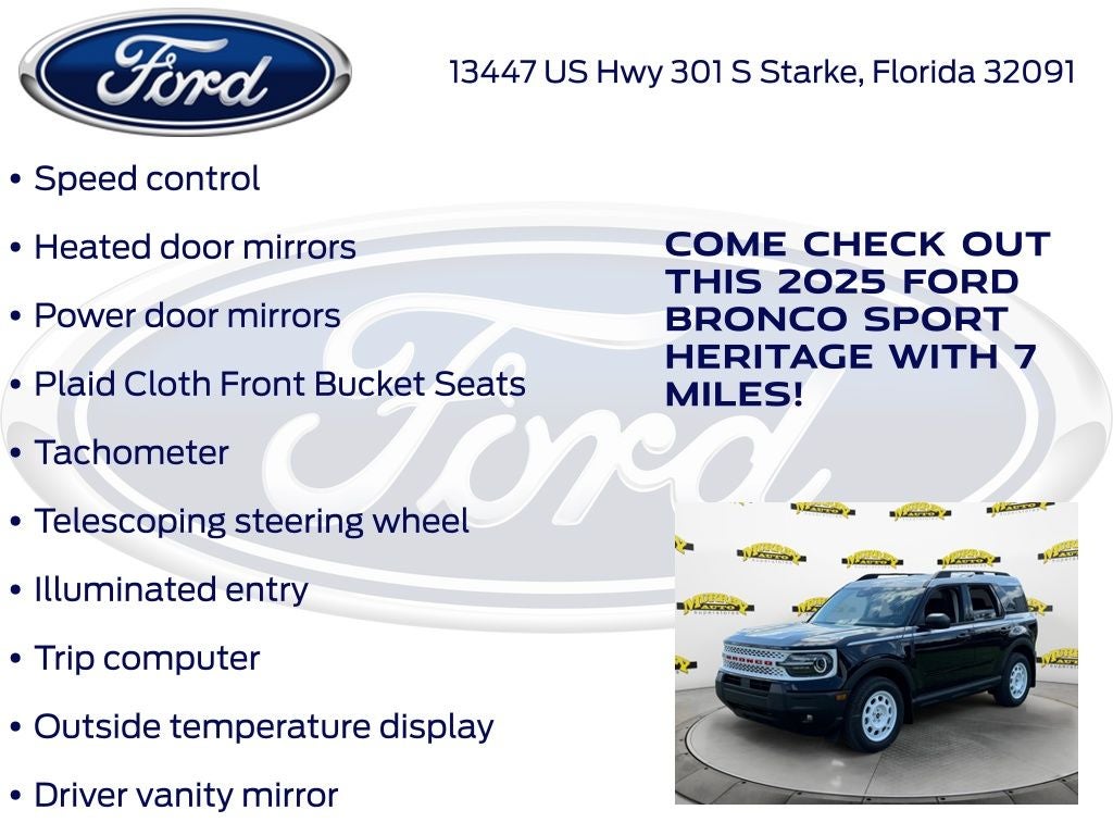 2025 Ford Bronco Sport Heritage 250A