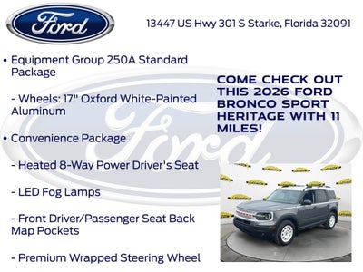 2026 Ford Bronco Sport Heritage 250A