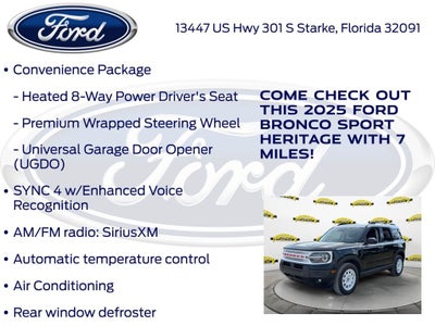 2025 Ford Bronco Sport Heritage 250A