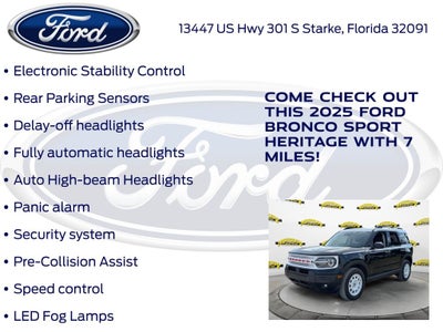 2025 Ford Bronco Sport Heritage 250A