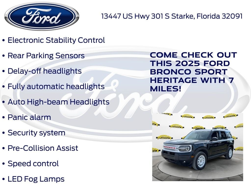 2025 Ford Bronco Sport Heritage 250A