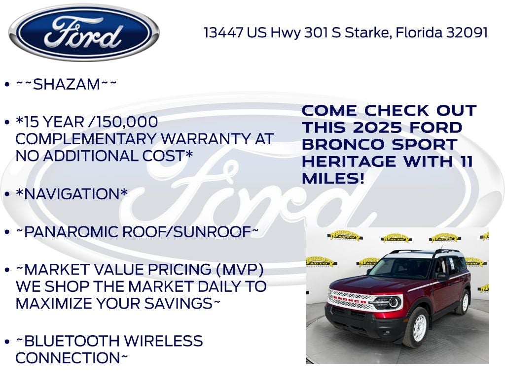 2025 Ford Bronco Sport Heritage 250A