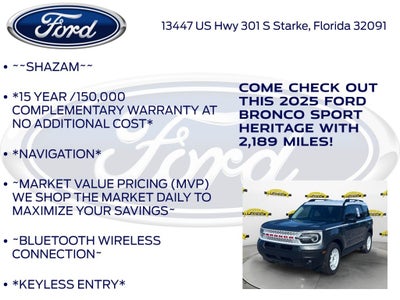 2025 Ford Bronco Sport Heritage 250A
