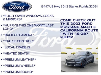 2023 Ford Mustang Mach-E California Route 1