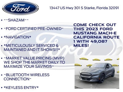 2023 Ford Mustang Mach-E California Route 1