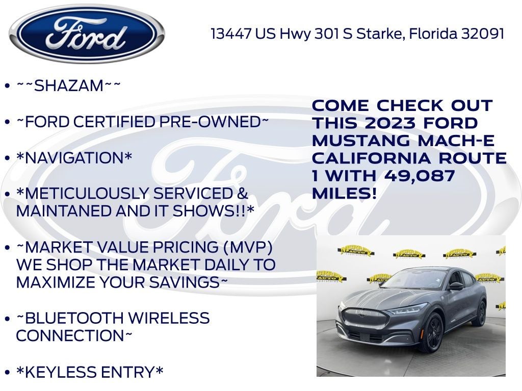 2023 Ford Mustang Mach-E California Route 1