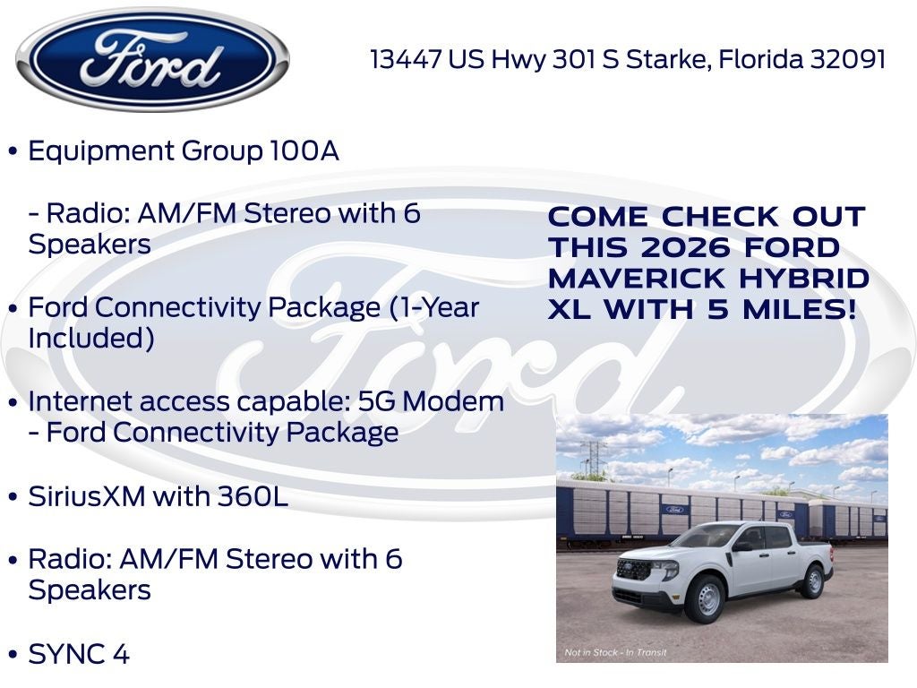 2026 Ford Maverick XL 100A
