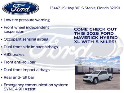 2026 Ford Maverick XL 100A