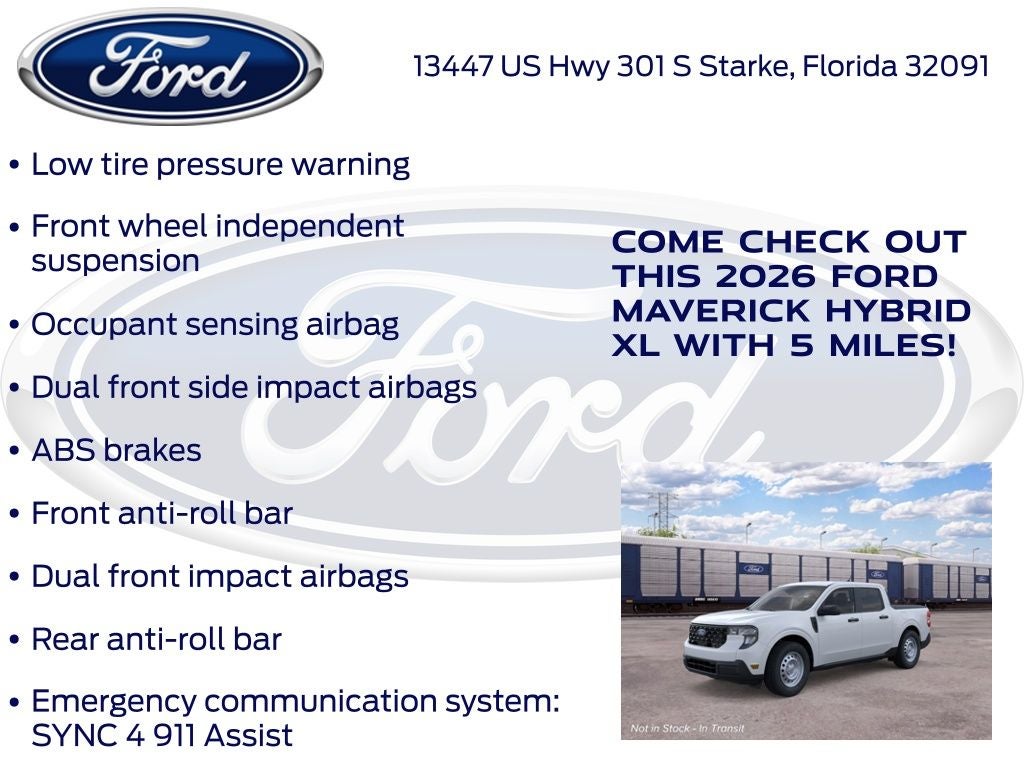 2026 Ford Maverick XL 100A