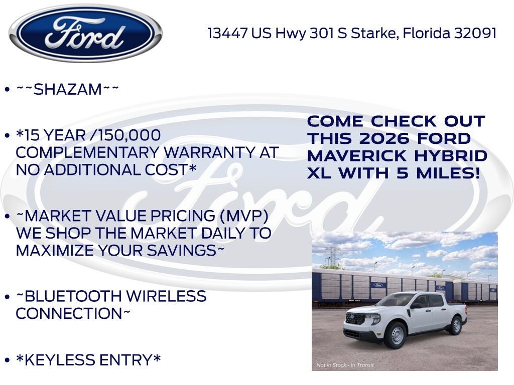 2026 Ford Maverick XL 100A