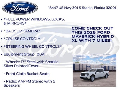 2026 Ford Maverick XL 100A