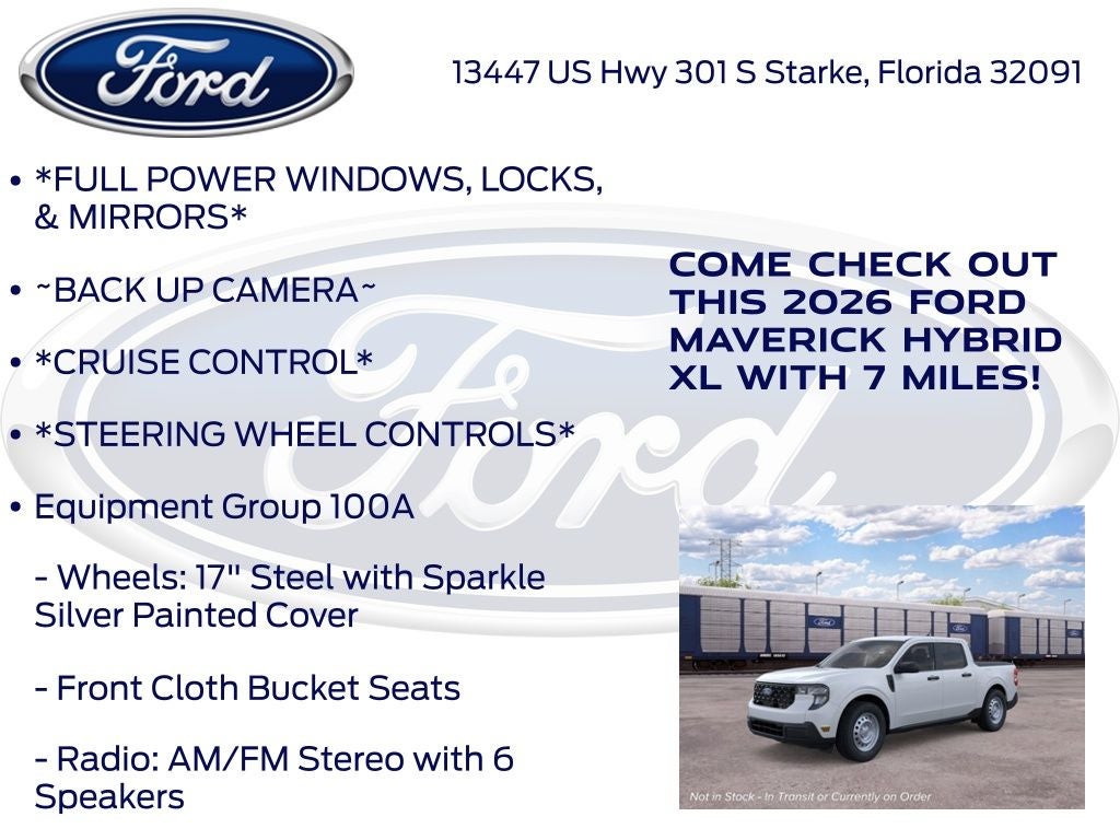 2026 Ford Maverick XL 100A